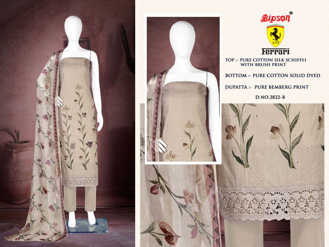 Ferrari 2822 By Bipson Cotton Silk Printed Dress Material Wholesale Shop In Surat
